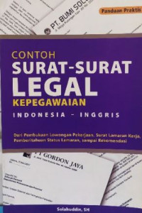 Image of CONTOH SURAT-SURAT LEGAL KEPEGAWAIAN INDONESIA-INGGRIS