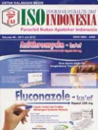 Image of ISO INFORMASI SPESIALITE OBAT INDONESIA VOL 46 - 2011 s/d 2012