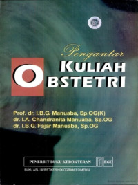 Image of PENGANTAR KULIAH OBSTETRI